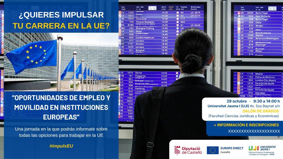 Jornada Impuls EU: Oportunitats d'ocupació i mobilitat en institucions europees