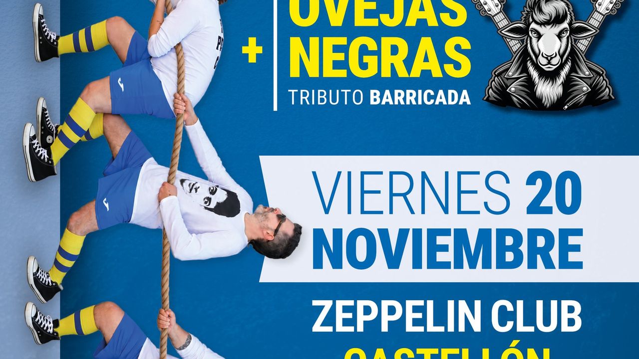 ¡ESAS PALMAS, COÑO! Tributo Siniestro Total + Ovejas Negras Tributo Barricada en Castellón